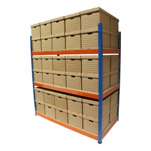 Superack+ Longspan Shelving Bay With 60 x Archive Boxes